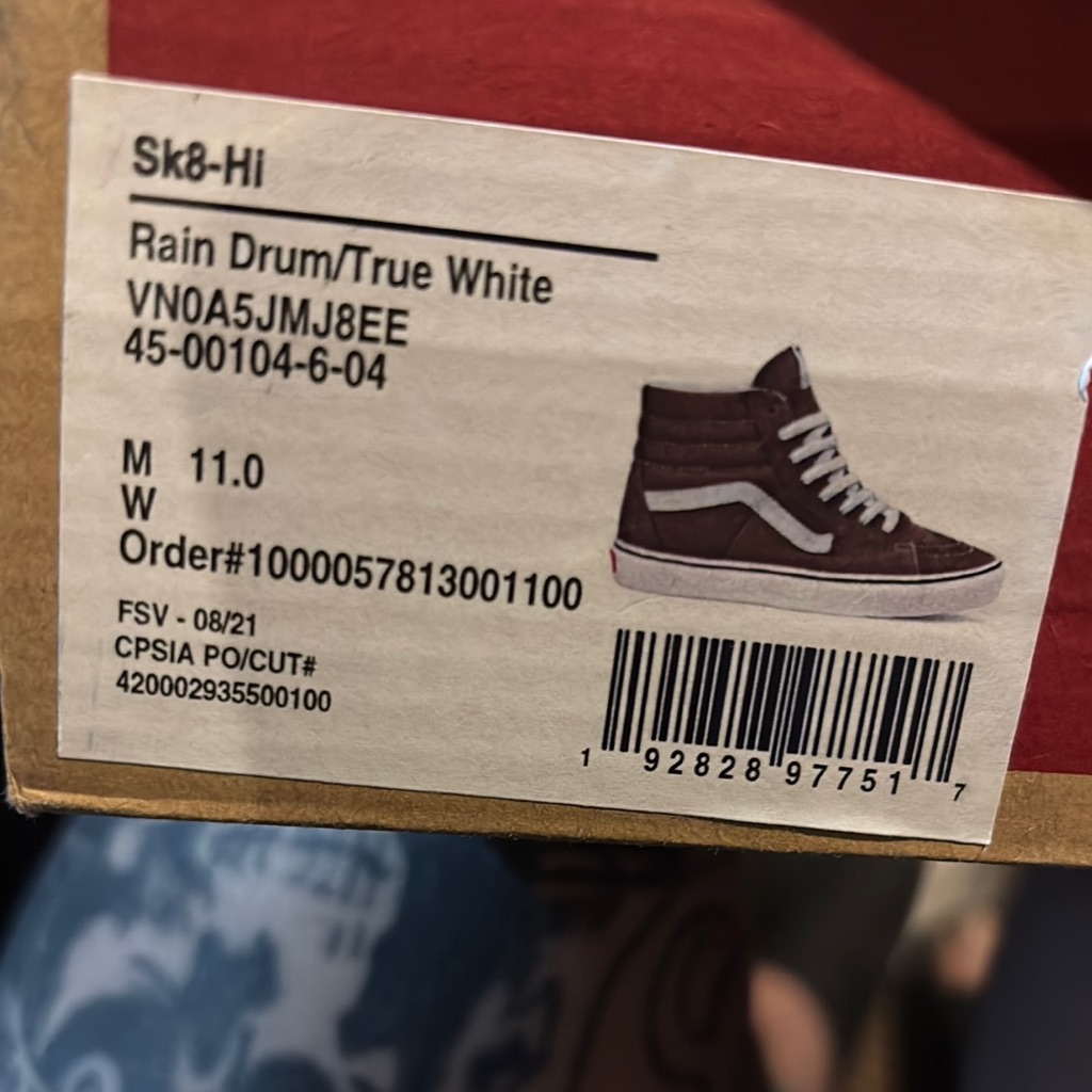 Vans Sk8-Hi Shoes - Brown And White